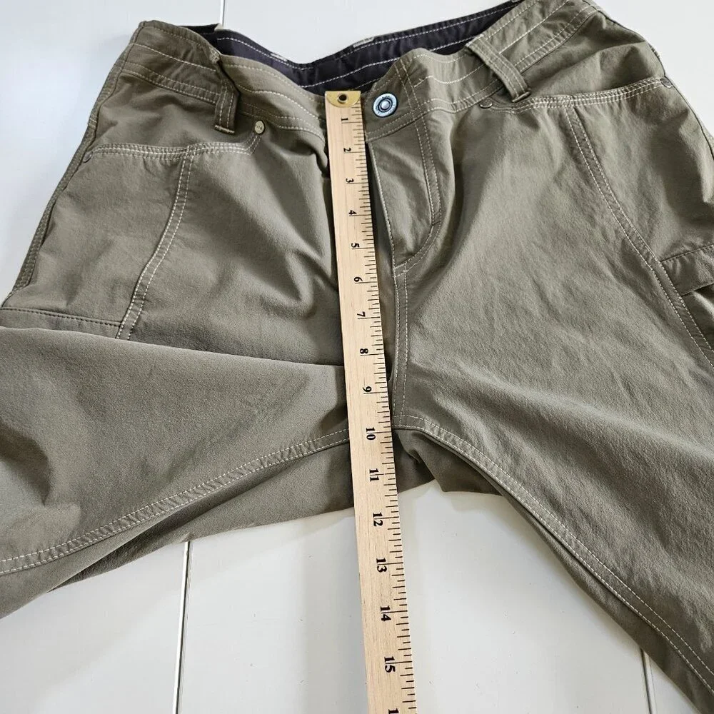 Kuhl Convertible Pants Womens 12 Regular Olive Khaki Anika Softshell Outdoors - Picture 6 of 16